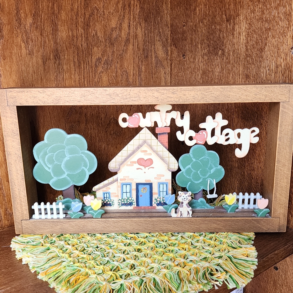 Country cottage 3D sign